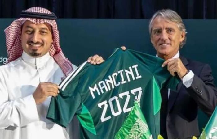 الاتحاد السعودي يعلن فسخ تعاقده مع مانشيني مدرب المنتخب بالتراضي