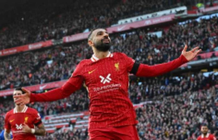 أرقام تاريخية تنتظر محمد صلاح مع ليفربول أمام برايتون بالدوري الإنجليزي