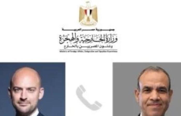 وزير الخارجية ونظيره الفرنسى يبحثان سبل خفض التصعيد فى منطقة الشرق الأوسط