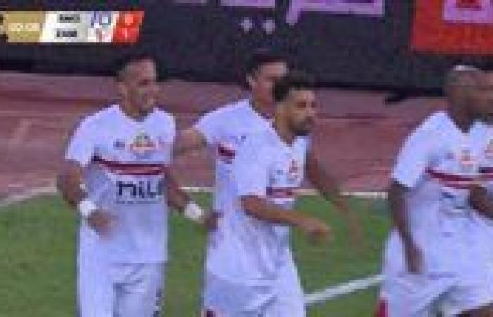 الدوري الممتاز: ناصر منسي يسجل الهدف الأول لنادي الزمالك في مرمى سموحة بعد خطأ فادح من الهاني سليمان