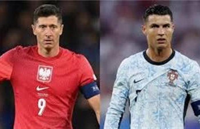 رونالدو و ليفاندوفسكي وجهاً لوجه …موعد والقنوات الناقلة لمباراة بولندا والبرتغال