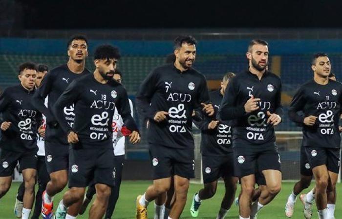 منتخب مصر يخوض تدريب باستاد الدفاع استعدادا لمباراة بتسوانا