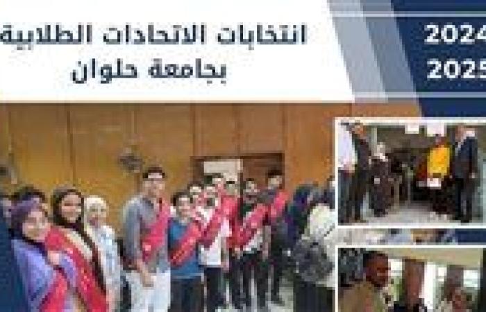 جامعة حلوان تعلن عن أعداد المرشحين لانتخابات الاتحادات الطلابية للعام الجامعي 2024/2025