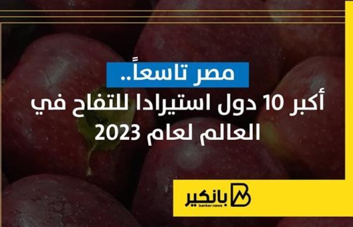 مصر تاسعاً.. أكبر 10 دول استيرادا للتفاح في العالم لعام 2023