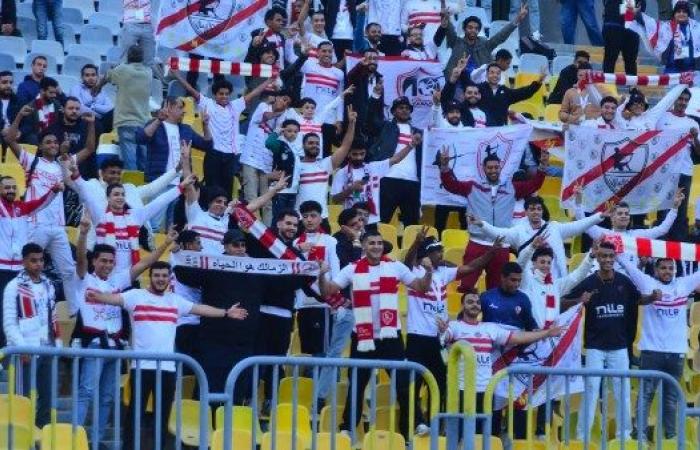 برج العرب يتزين باللون الأبيض.. توافد جماهير الزمالك في مباراة اليوم ضد المصري البورسعيدي (صور)