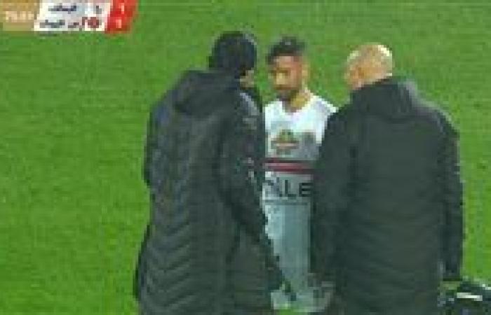 الدوري الممتاز: ناصر ماهر يغادر مباراة الزمالك بعد نزوله بسبب الإصابة في الدقيقة 74 ومشاركة محمد حمدي