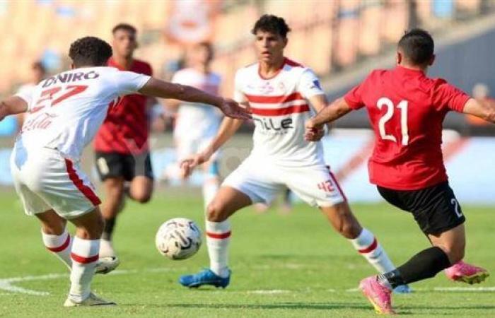 انتهاء الشوط الأول بتقدم الزمالك هدقين مقابل هدف لطلائع الجيش