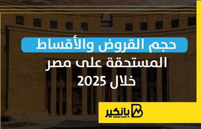 حجم القروض والأقساط المستحقة على مصر خلال 2025