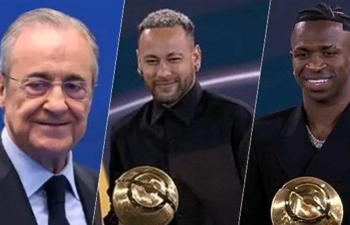 جوائز جلوب سوكر.. شرفية لـ «نيمار وبيريز» وأفضل لاعب في العالم 2024 لـ «فينيسيوس»