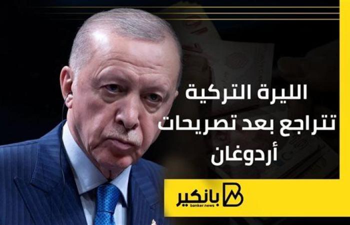 الليرة التركية تتراجع بعد تصريحات أردوغان