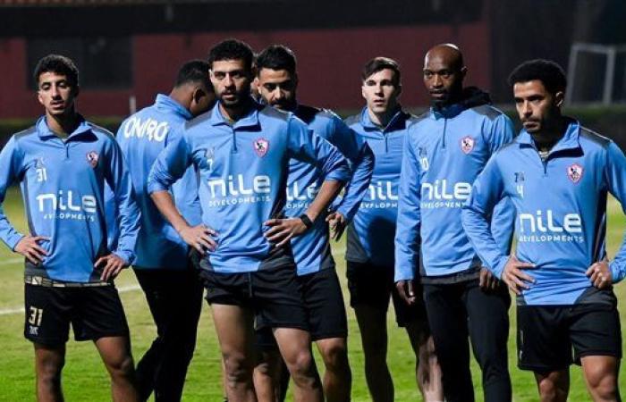 لاعبو الزمالك يكتفوا بالتدريبات التأهيلية في مران اليوم