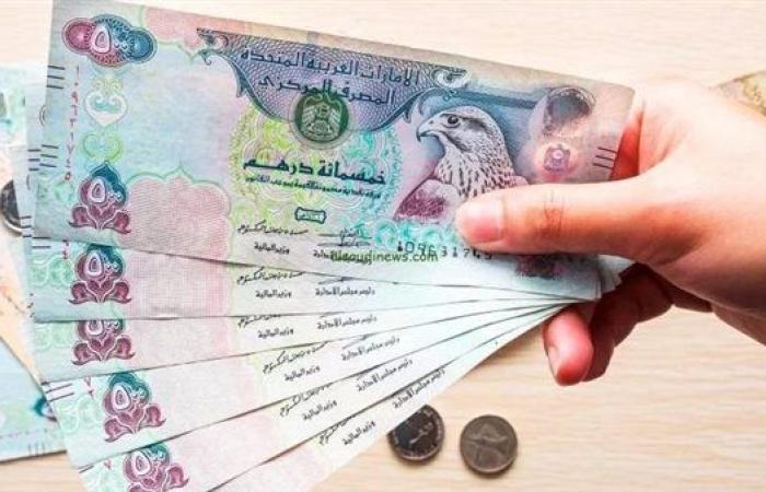 سعر الدرهم الإماراتي اليوم الأربعاء 8-1-2025 في البنك المركزي المصري