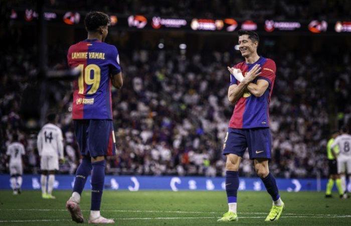 بنتيجة كبيرة.. برشلونة يهزم ريال مدريد ويتوّج بكأس السوبر الإسباني