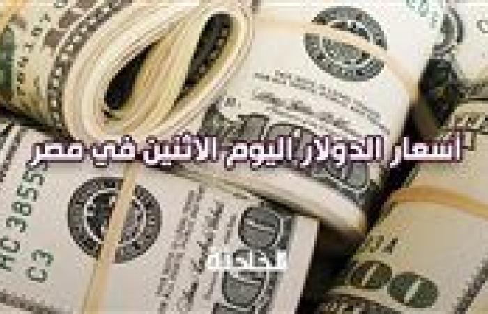 سعر الدولار اليوم الإثنين مقابل الجنيه المصري في البنوك المصرية