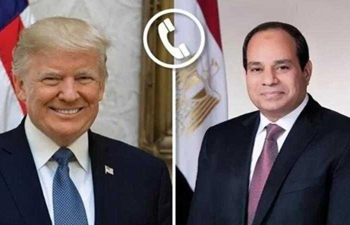 مصدر رفيع المستوى ينفى إجراء اتصال بين الرئيس السيسي وترامب