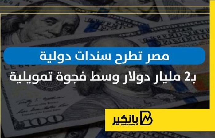 مصر تطرح سندات دولية بـ2 مليار دولار وسط فجوة تمويلية | إنفوجراف